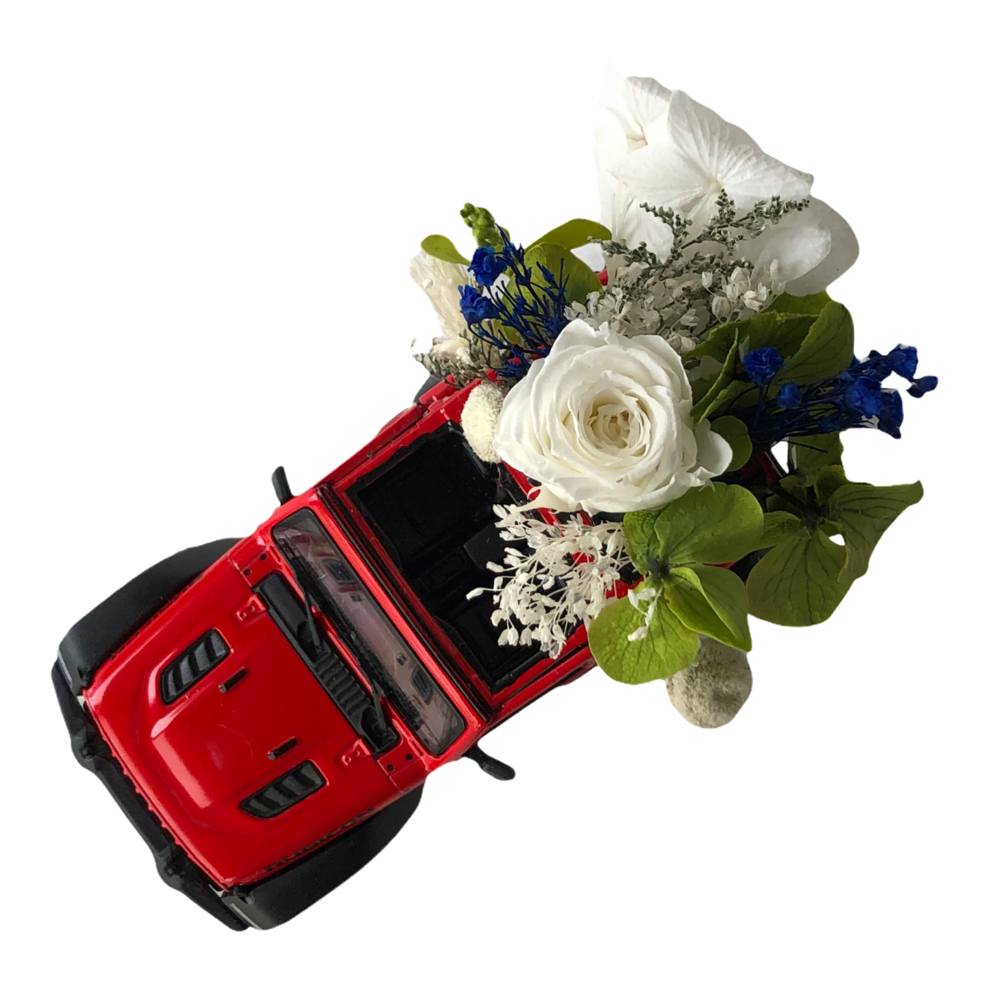 JEEP ROJO CON FLORES PARA ÉL - Imagen 3
