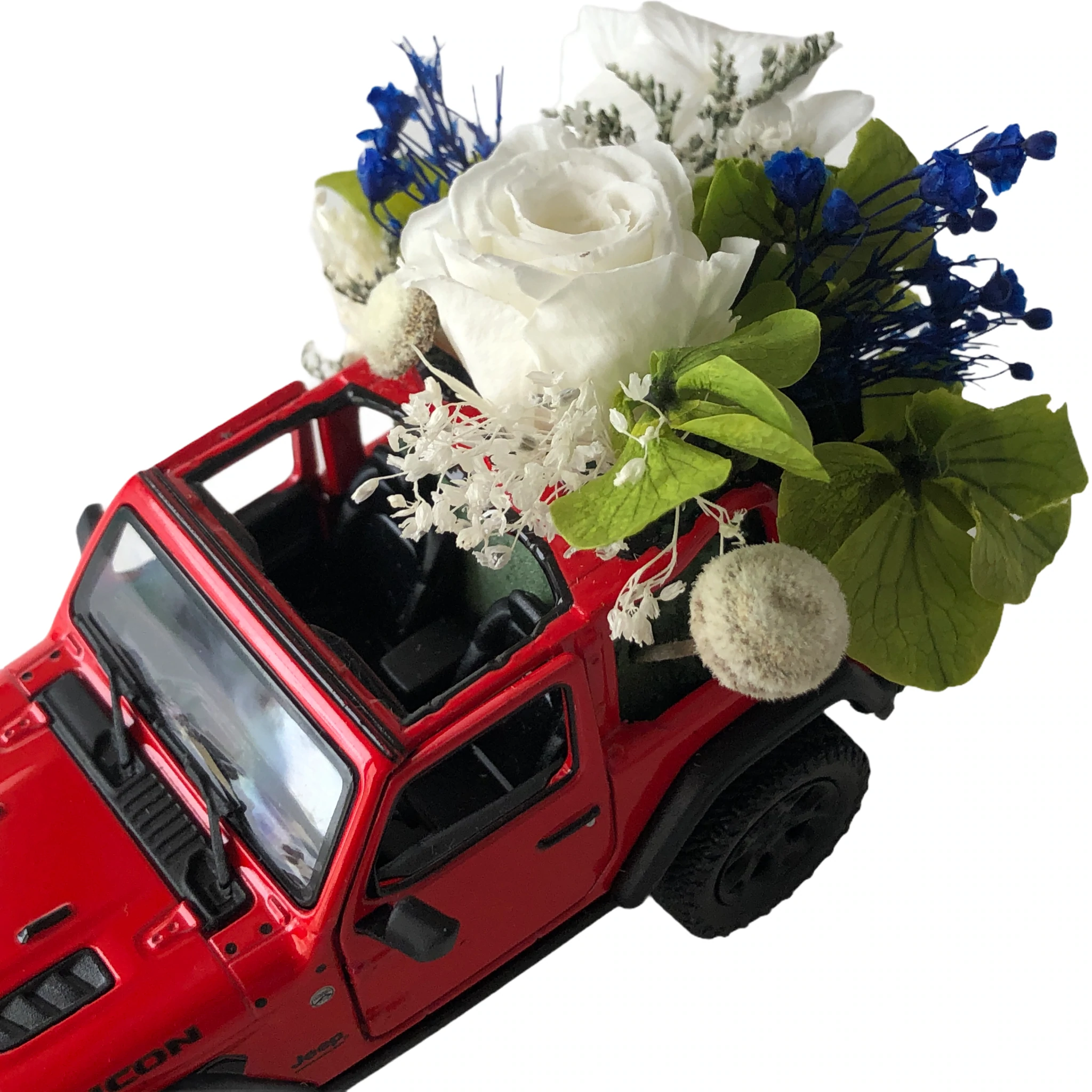 JEEP ROJO CON FLORES PARA ÉL - Imagen 4