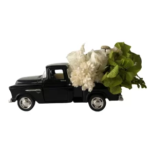 PICK UP 1955 NEGRA CON FLORES PARA ÉL