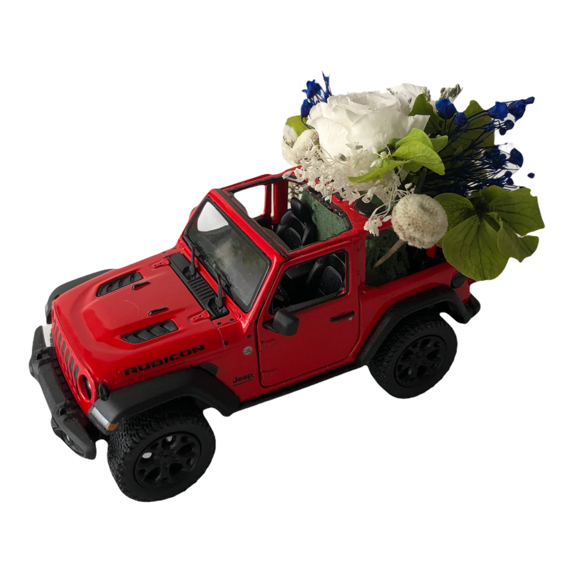 JEEP ROJO CON FLORES PARA ÉL - Imagen 2